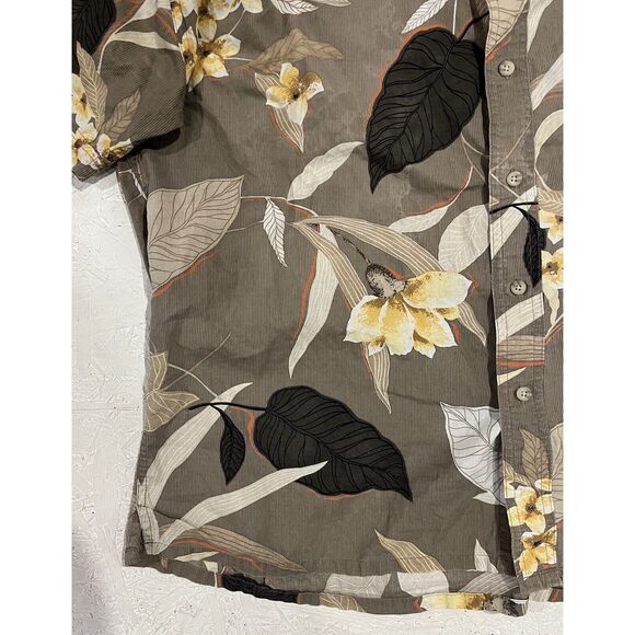 Vintage Y2K Chaps Ralph Lauren Hawaiian Shirt Floral Tropical Pockets Size XL - Picture 3 of 9